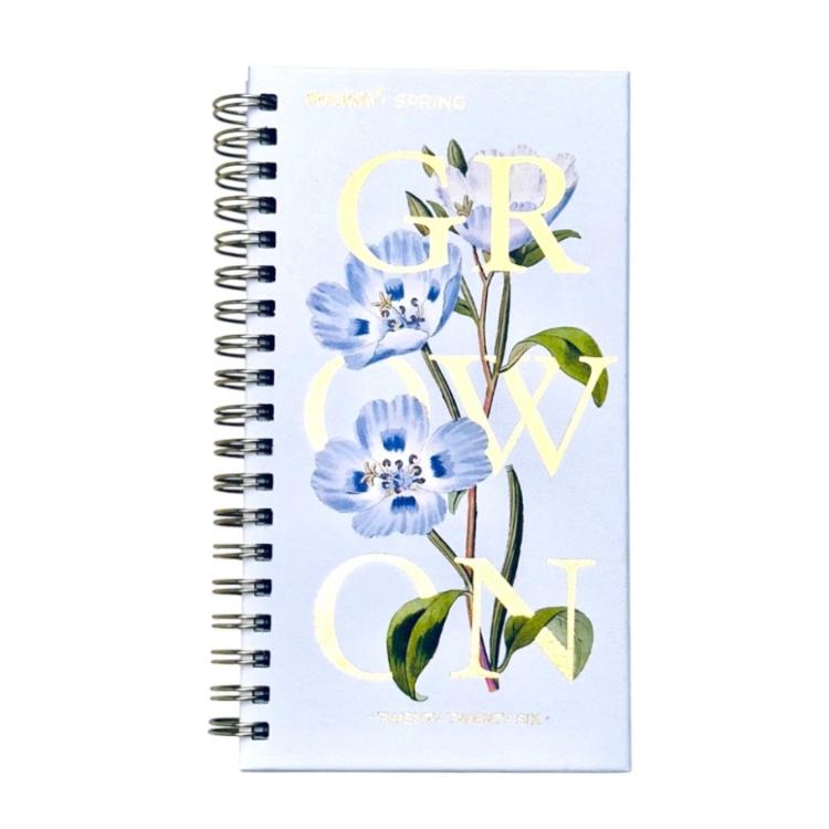 Agenda Mooving 2026 Pocket Spring Grow One con Espiral Semana a la Vista Art..1409128